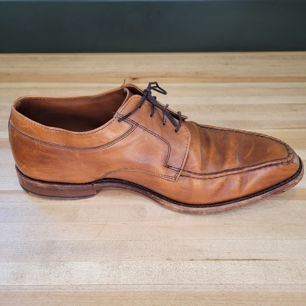 Allen Edmonds Mens Charleston Oxford Brown Leather Shoes Size 10.5 3E Wide EEE - Picture 4 of 16